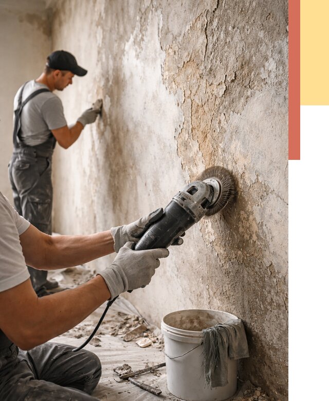 Снятие и удаление краски со стен в Лабинске от 2252 руб. — ОТДЕЛОЧНИК-Лбк