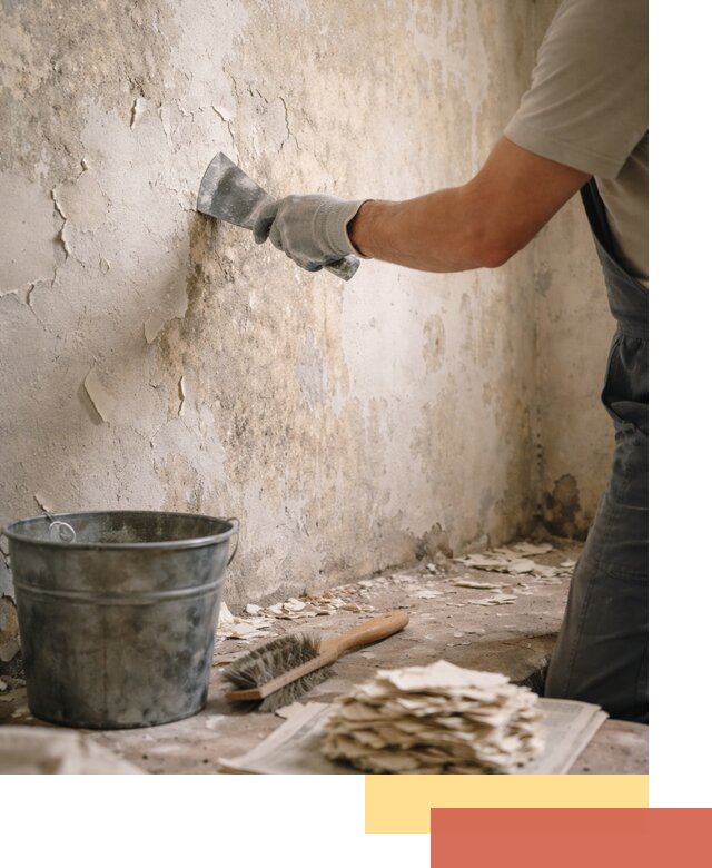 Удаление старой краски со стен в Лабинске качественно и быстро