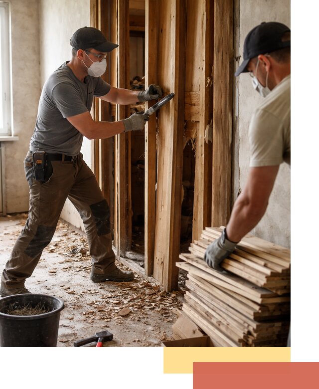 Демонтаж деревянных перегородок в Лабинске быстро и аккуратно