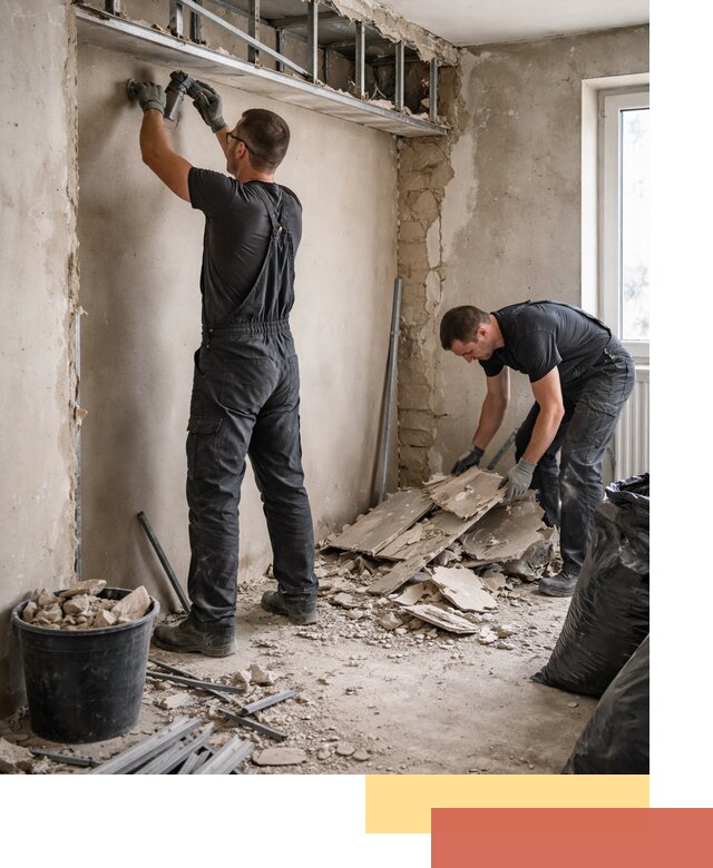 Демонтаж короба из гипсокартона в Лабинске быстро и аккуратно