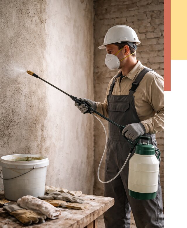 Антисептическая обработка стен в Лабинске от 1287 руб. — быстро и недорого | ОТДЕЛОЧНИК-Лбк