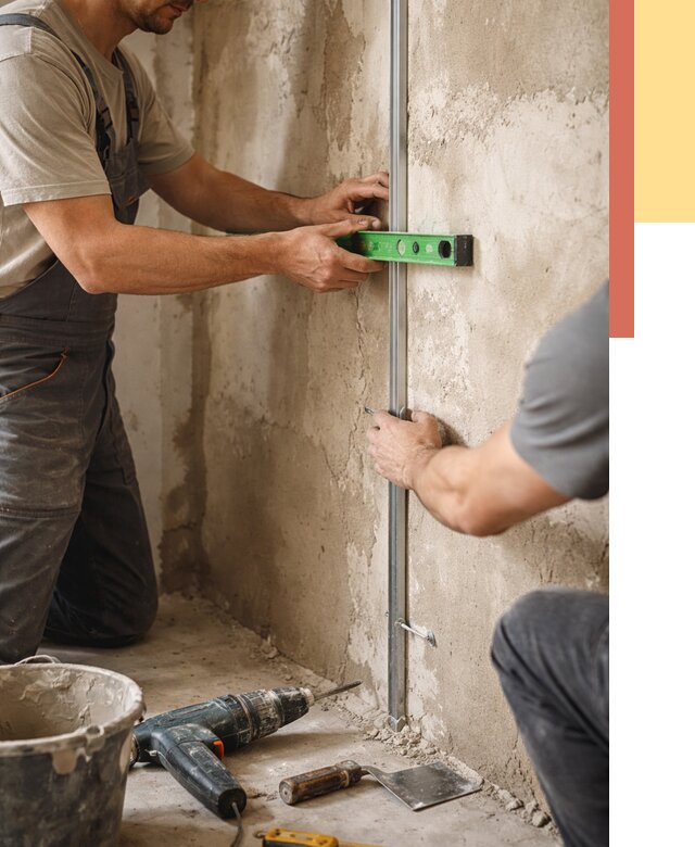 Установка штукатурных маяков в Лабинске от 7507 руб. — быстро и недорого | ОТДЕЛОЧНИК-Лбк