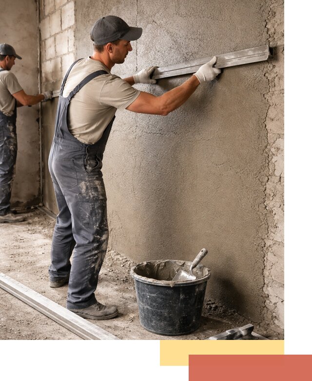 Штукатурка стен цементно-песчаная в Лабинске профессионально