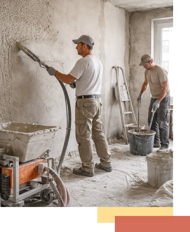 Машинная штукатурка стен в Лабинске — быстро и качественно