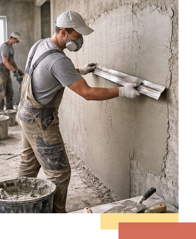 Штукатурка бетонных стен в Лабинске качественно и долговечно