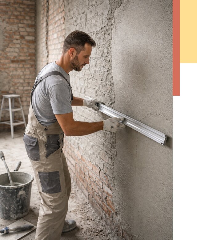 Штукатурка кирпичных стен в Лабинске от 4826 руб/м2 — быстро и недорого | ОТДЕЛОЧНИК-Лбк