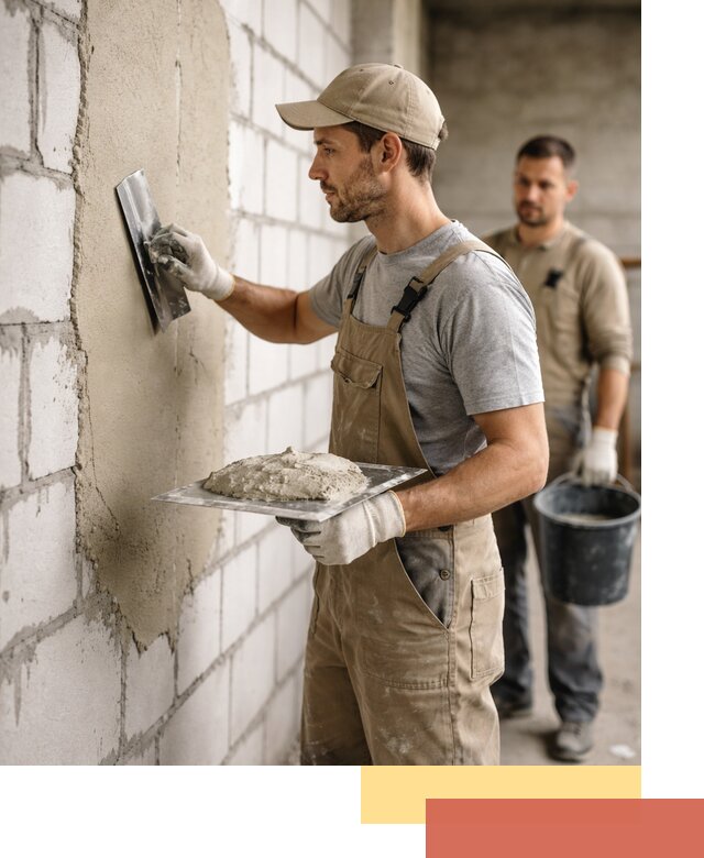 Штукатурка стен из газобетона в Лабинске под ключ