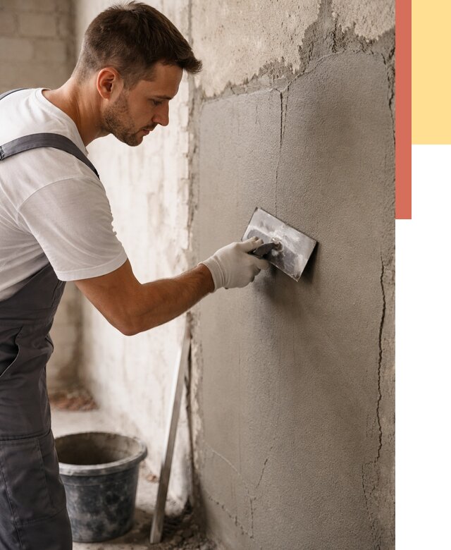 Штукатурка стен под плитку в Лабинске от 4504 руб./м2 — выравнивание под плитку | ОТДЕЛОЧНИК-Лбк