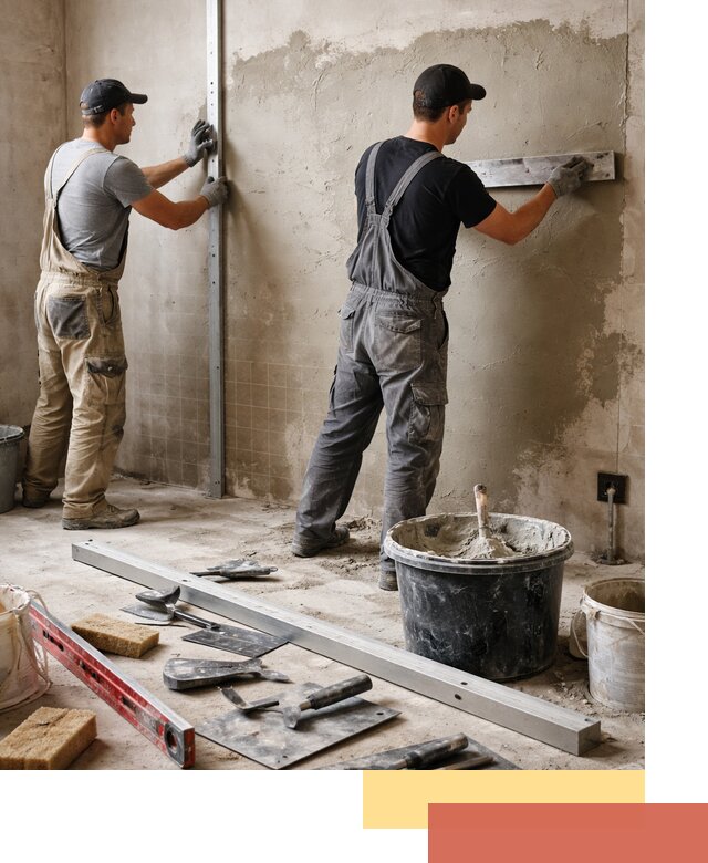 Профессиональная штукатурка стен под плитку в Лабинске