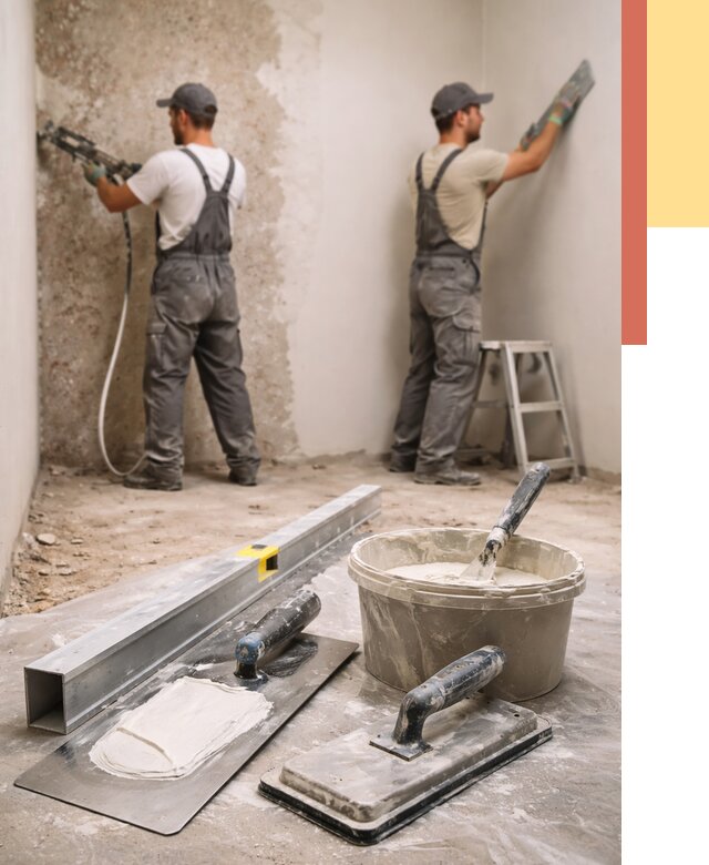 Штукатурка стен под обои в Лабинске от 4826 руб./м2 — выравнивание под обои | ОТДЕЛОЧНИК-Лбк