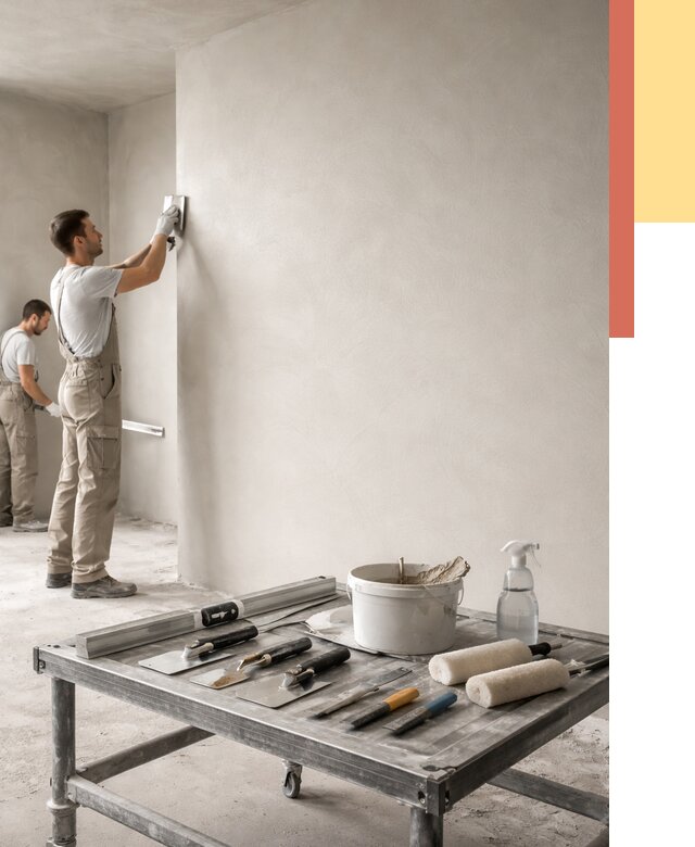 Штукатурка стен под покраску в Лабинске от 4826 руб./м² — качественно и недорого | ОТДЕЛОЧНИК-Лбк