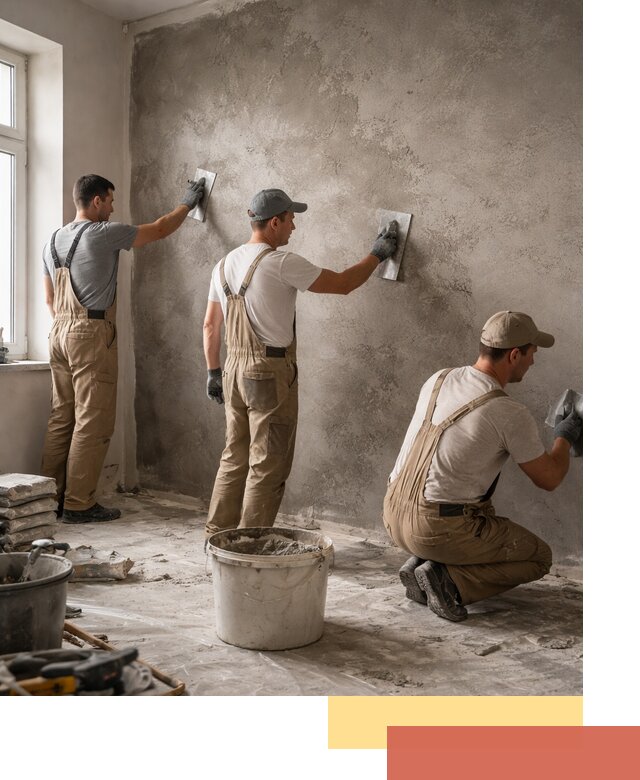 Декоративная штукатурка под бетон в Лабинске для стен и потолков