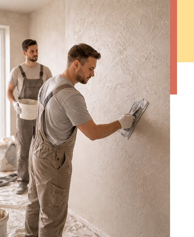 Фактурная штукатурка стен в Лабинске от 4504 руб./м² — заказать под ключ | ОТДЕЛОЧНИК-Лбк