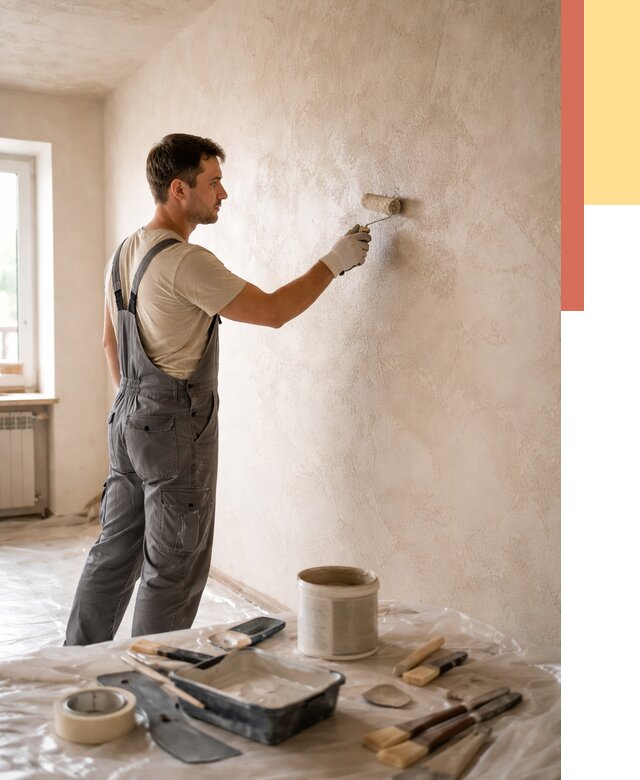 Нанесение лессирующей краски по декоративке в Лабинске от 1877 руб. | ОТДЕЛОЧНИК-Лбк