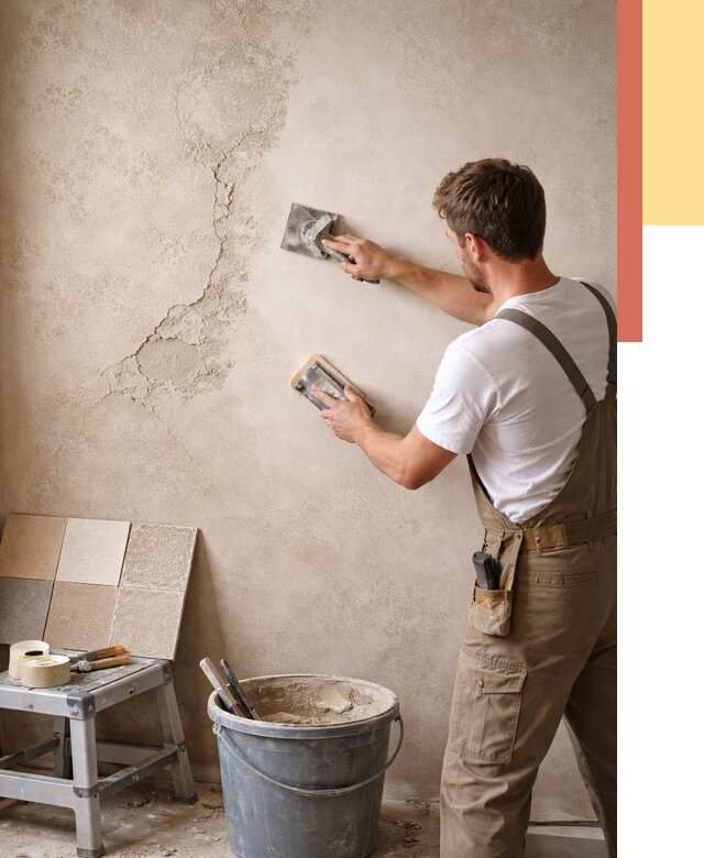 Ремонт декоративной штукатурки в Лабинске от 4826 руб. под ключ | ОТДЕЛОЧНИК-Лбк