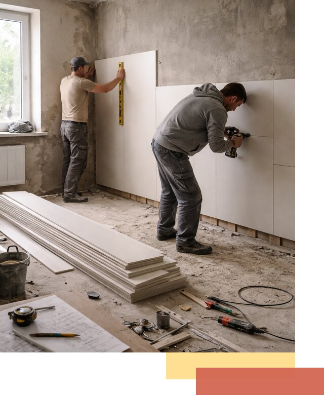 Монтаж ПВХ панелей на стены в Лабинске качественно и быстро