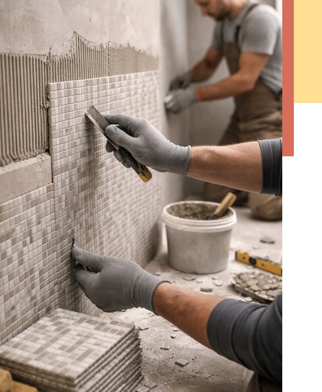 Облицовка стен мозаикой в Лабинске от 3432 руб/м2 — укладка мозаики на стены | ОТДЕЛОЧНИК-Лбк