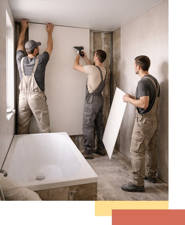 Отделка ванной панели ПВХ профессионально в Лабинске