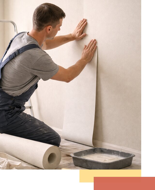 Поклейка флизелиновых обоев в Лабинске качественно и быстро