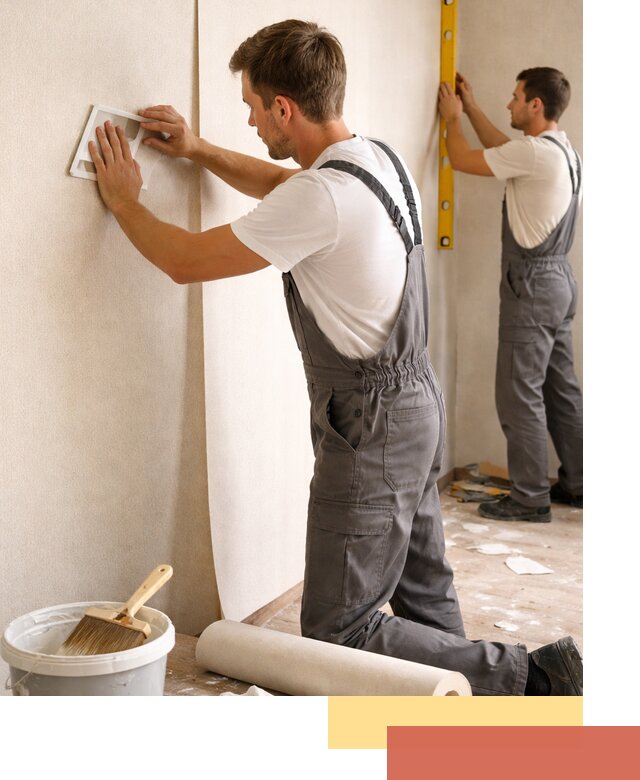 Поклейка бумажных обоев в Лабинске качественно и недорого