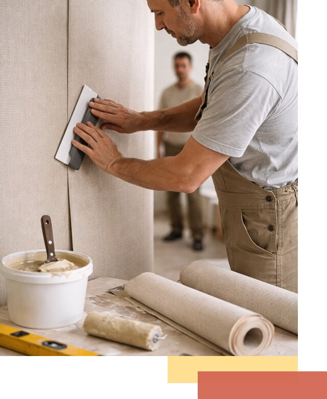 Поклейка текстильных обоев в Лабинске профессионально и аккуратно