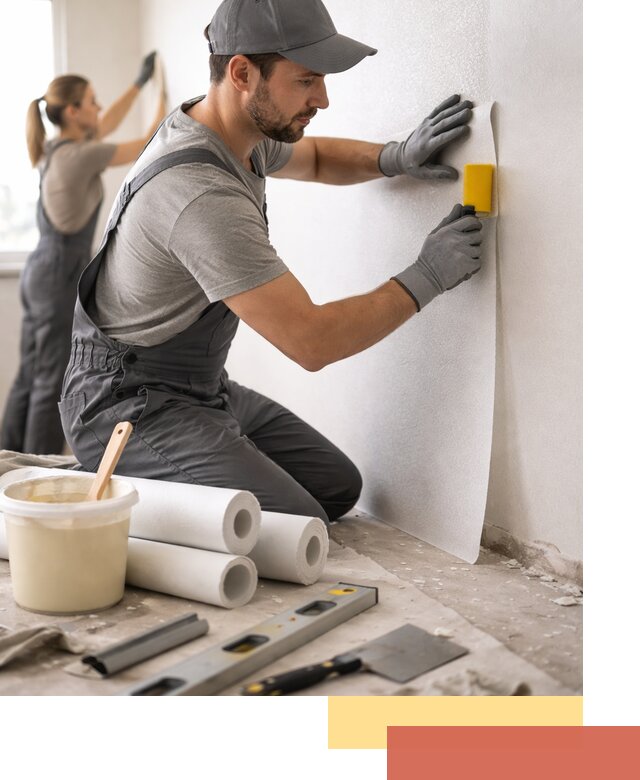 Поклейка стеклообоев профессионально в Лабинске