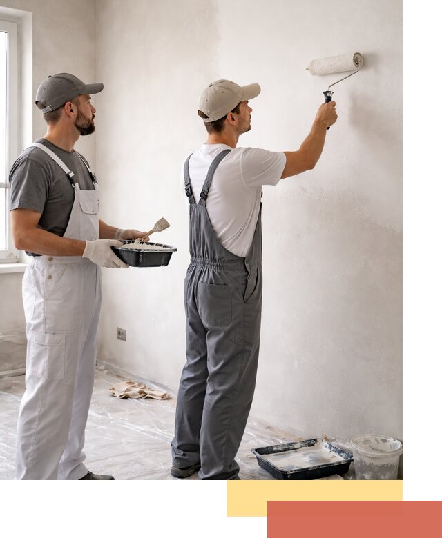 Покраска стен водоэмульсионной краской в Лабинске