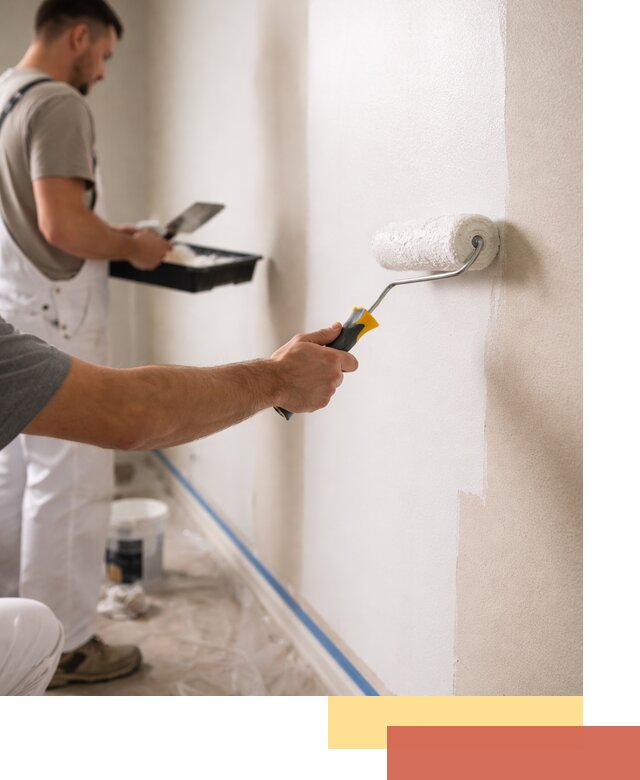 Покраска стен акриловой краской профессионально в Лабинске