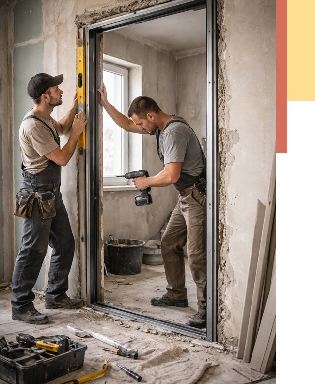 Закладка дверного проема в Лабинске от 3753 руб. — быстро и недорого | ОТДЕЛОЧНИК-Лбк