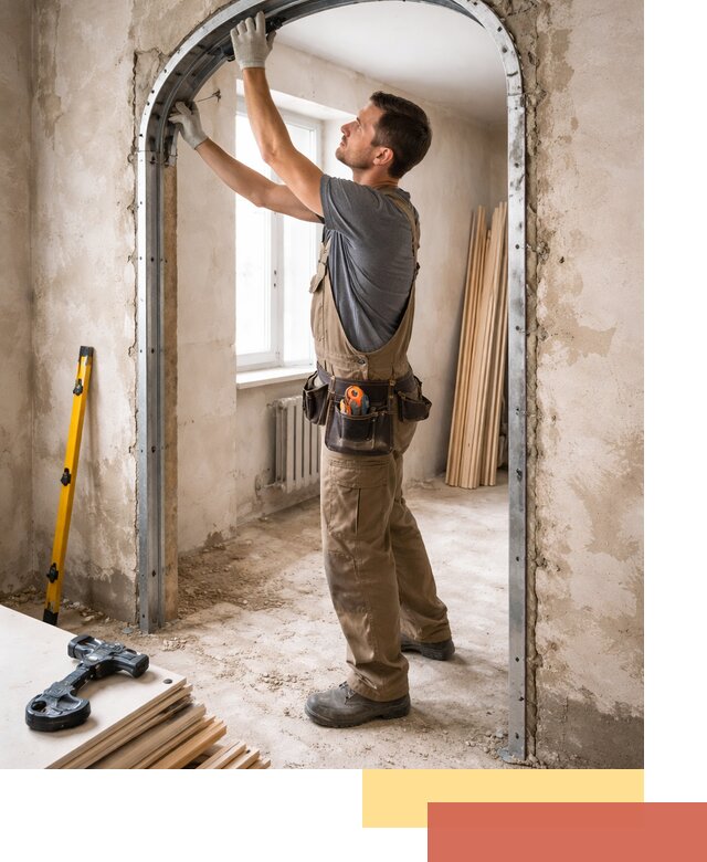 Устройство арочного проема в Лабинске под ключ