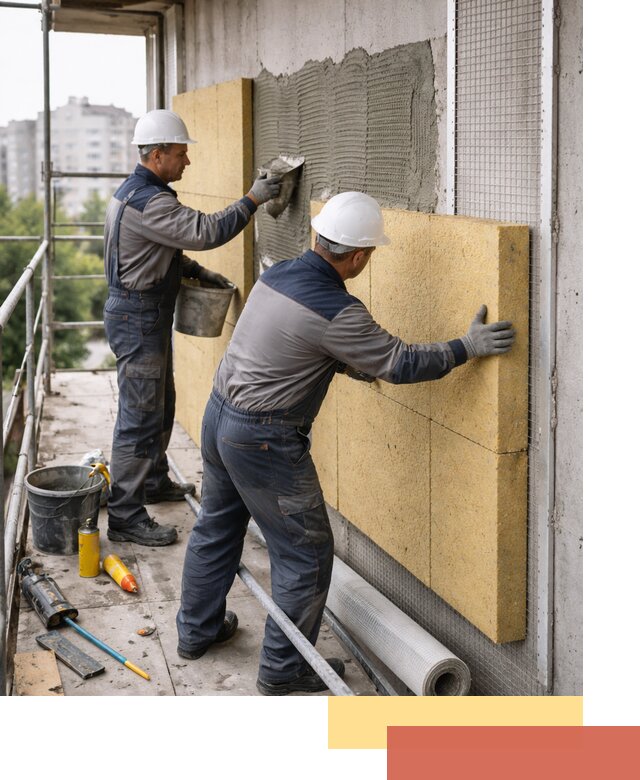 Утепление стен зданий и домов в Лабинске качественно и надежно