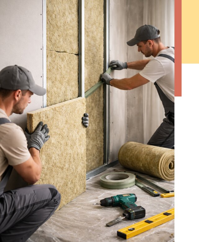 Шумоизоляция стен в Лабинске под ключ от 1984 руб. | ОТДЕЛОЧНИК-Лбк