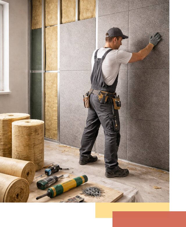 Профессиональная шумоизоляция стен в Лабинске для квартиры и офиса