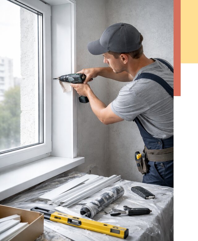 Установка пластиковых откосов в Лабинске от 2413 руб. | ОТДЕЛОЧНИК-Лбк монтаж, быстро и недорого