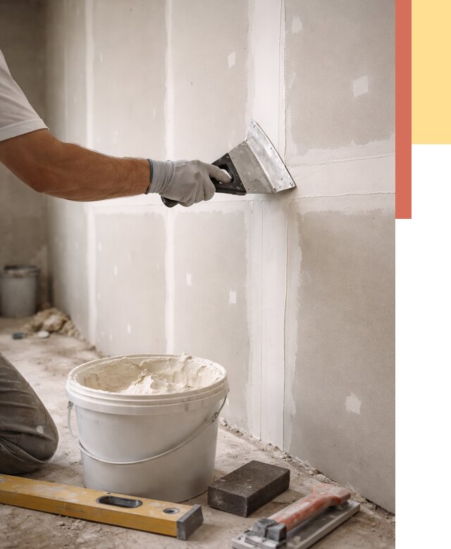 Шпаклевка перегородок из гипсокартона в Лабинске от 2681 руб. — услуги ОТДЕЛОЧНИК-Лбк