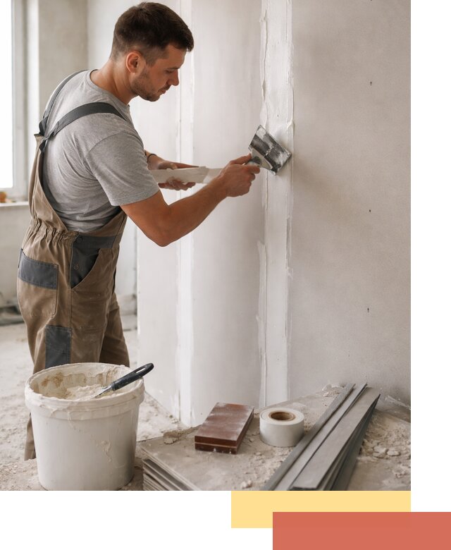 Шпаклевка перегородок из гипсокартона в Лабинске качественно и быстро