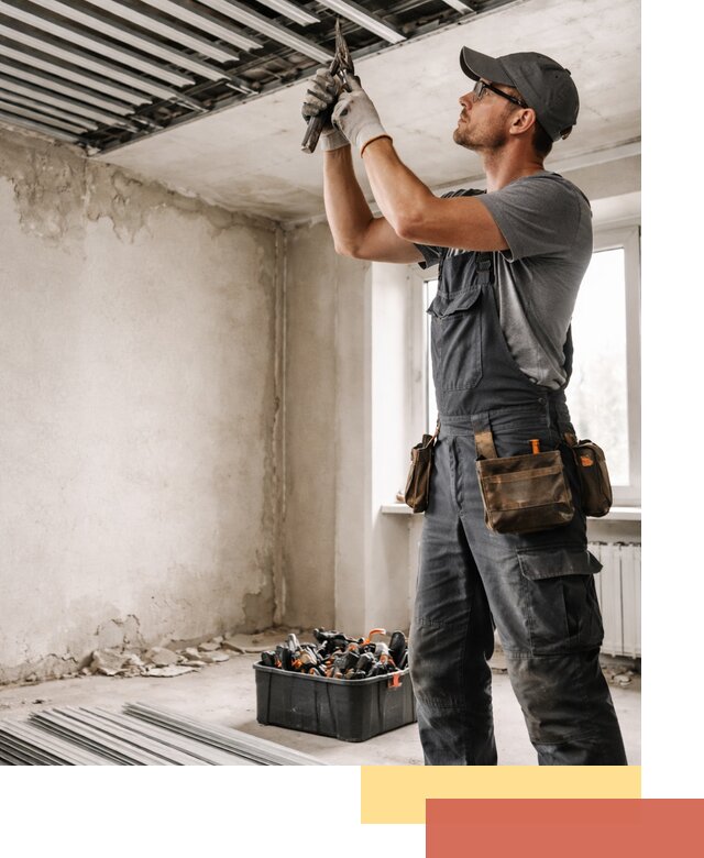 Демонтаж реечного потолка в Лабинске быстро и аккуратно