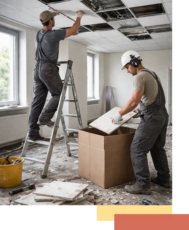 Демонтаж потолочной плитки в Лабинске быстро и аккуратно