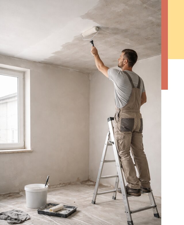 Грунтовка потолка в Лабинске от 2681 руб. — быстро и недорого | ОТДЕЛОЧНИК-Лбк