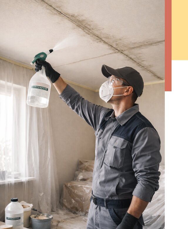 Антисептическая обработка потолка в Лабинске от 2681 руб. | ОТДЕЛОЧНИК-Лбк