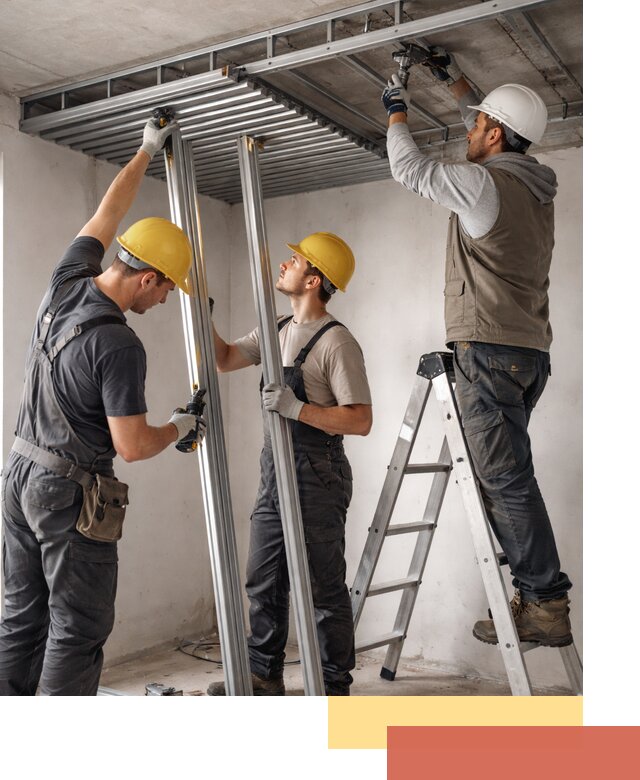 Монтаж реечного потолка под ключ в Лабинске