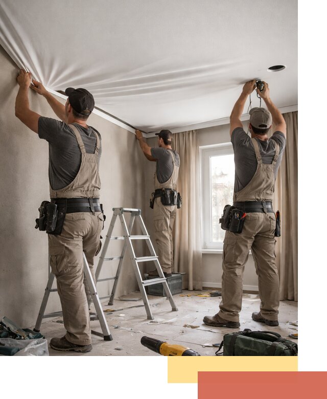 Монтаж матового натяжного потолка в Лабинске качественно и быстро