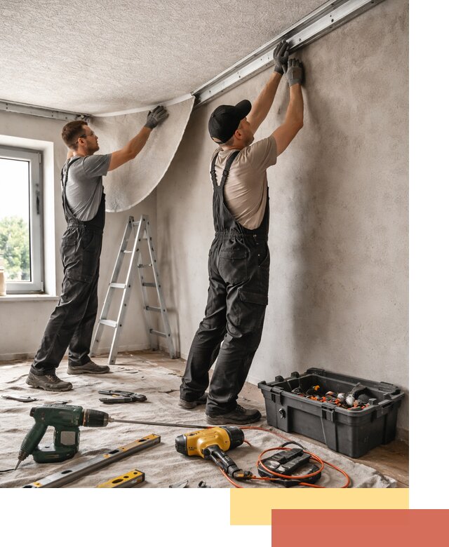 Монтаж фактурного натяжного потолка в Лабинске качественно и быстро