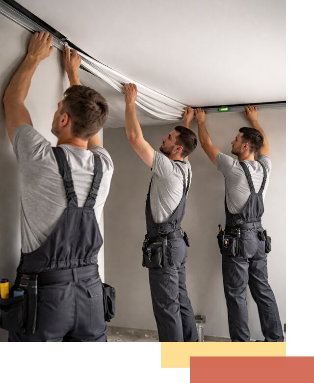 Теневые натяжные потолки в Лабинске: монтаж и отделка быстро и качественно