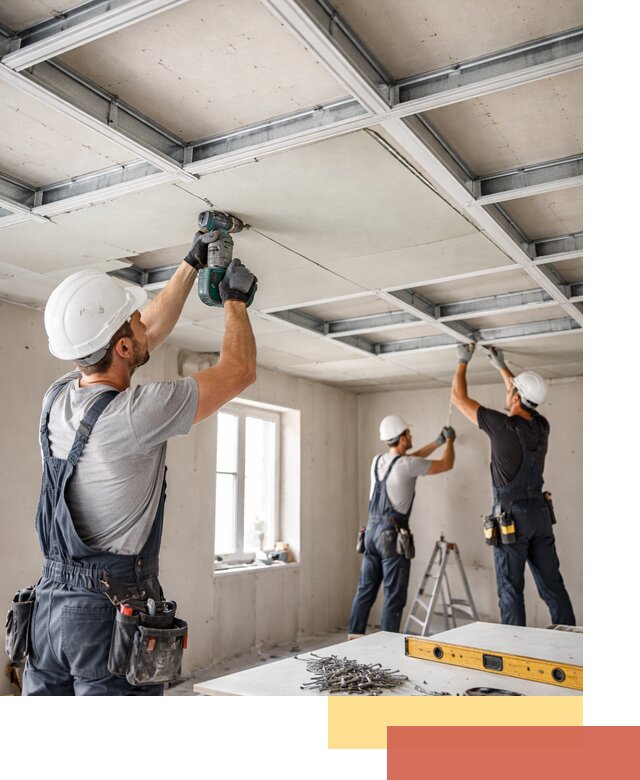 Кессонный потолок из гипсокартона под ключ в Лабинске