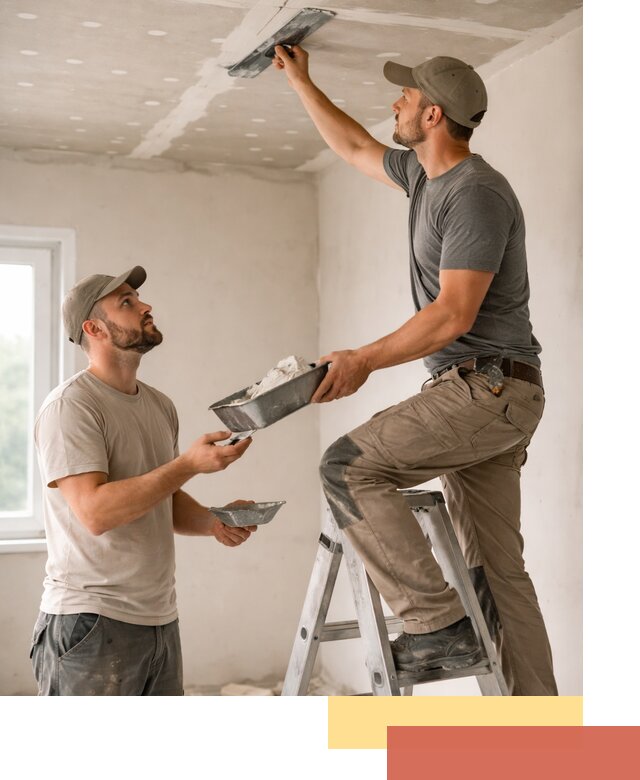 Шпаклевка потолка из гипсокартона в Лабинске качественно и быстро