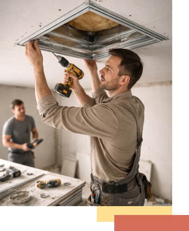 Монтаж люка в потолок из ГКЛ в Лабинске