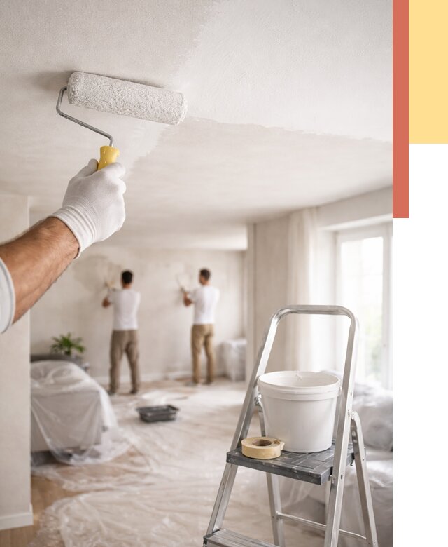 Покраска потолка акриловой краской в Лабинске от 2681 руб. | ОТДЕЛОЧНИК-Лбк