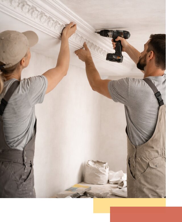 Профессиональный монтаж лепнины на потолок в Лабинске