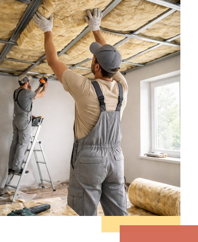 Утепление потолка под ключ в Лабинске качественно и быстро